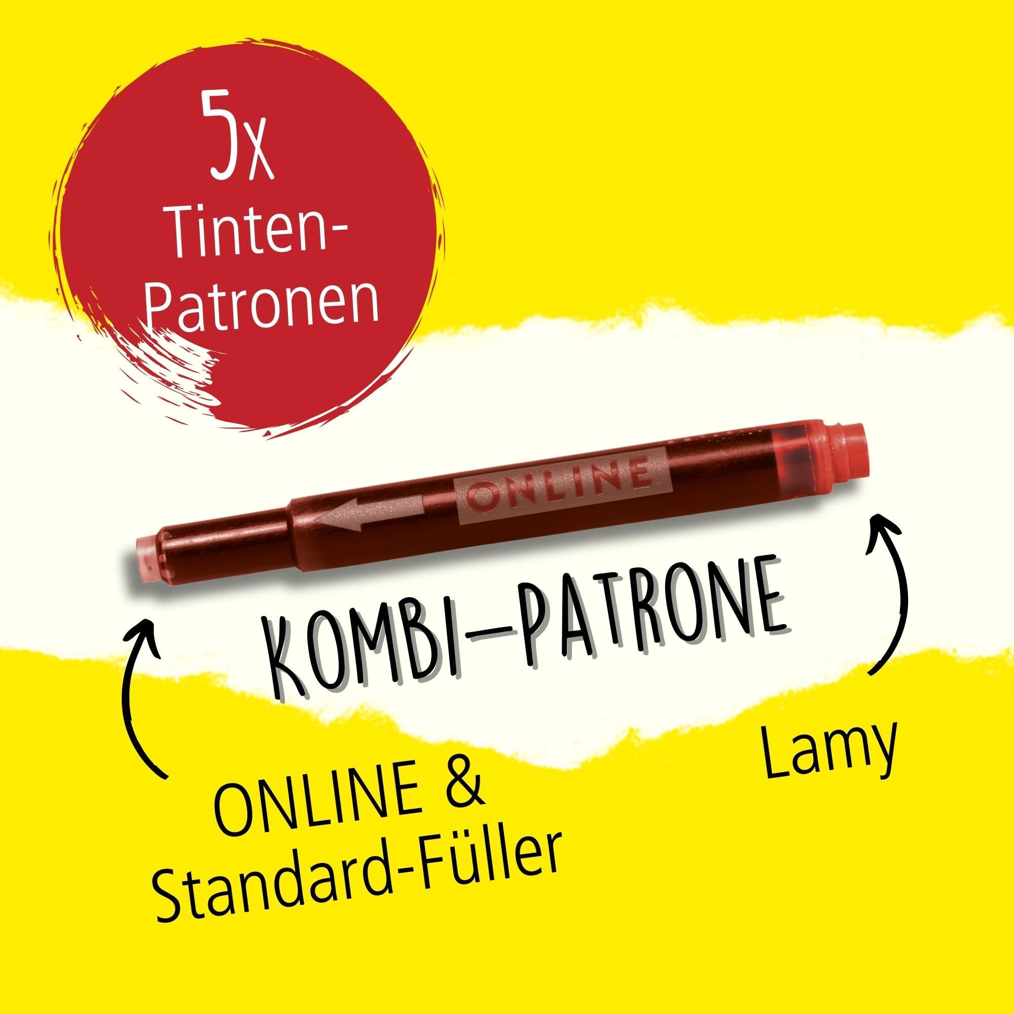 online-kombi-tintenpatronen-rot-5-gro-raum-patronen-universal-auch-f-r-lamy image 2