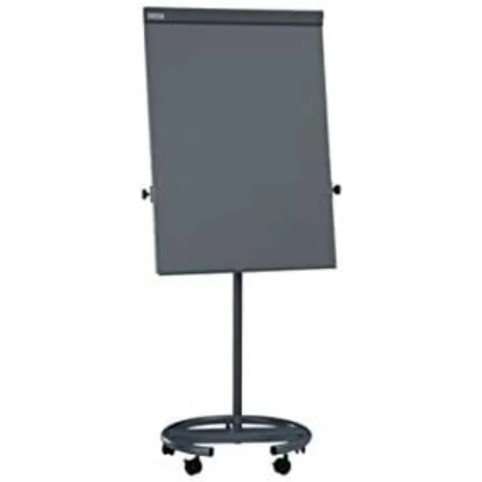 maul-maulballfix-flipchart-papierhalter-stahlleiste-grau image 1