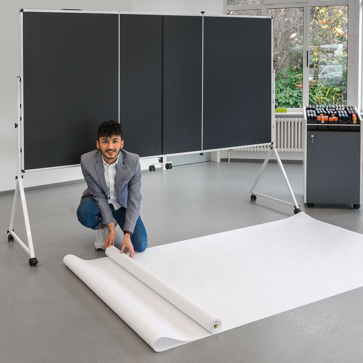 neuland-graphicwall-papierrolle-v3-v3-xl-wei-25-m image 2