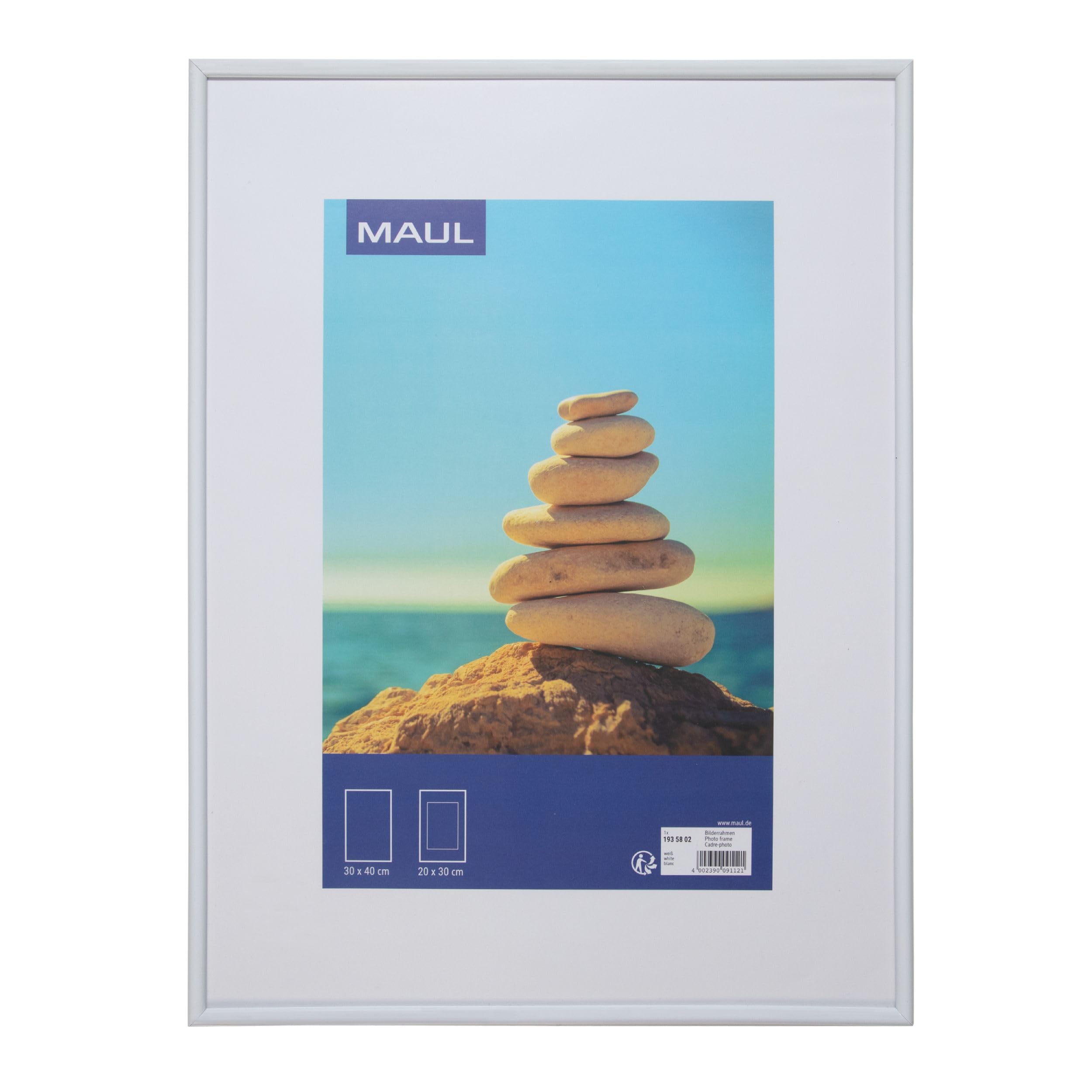 maul-maulart-bilderrahmen-30x40-wei-kunststoff image 1