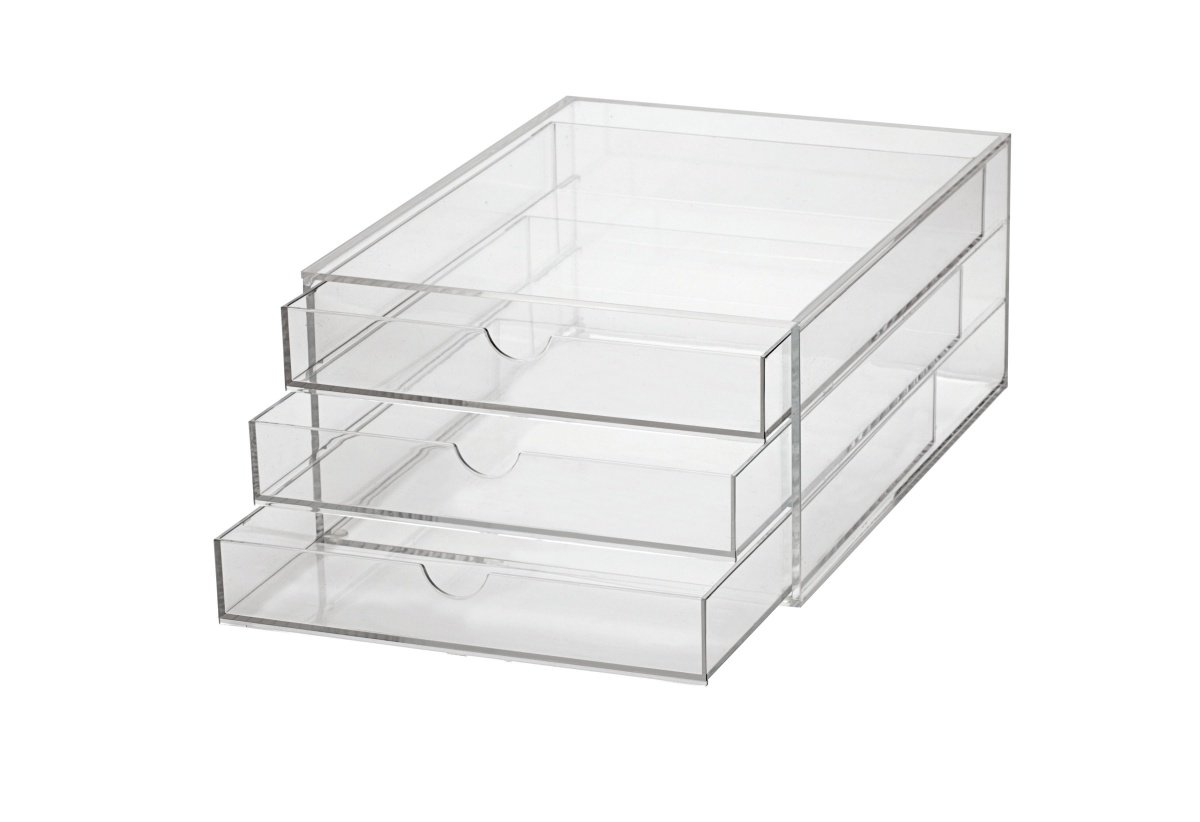 maul-schubladenbox-a4-glasklar-5-sch-be-stapelbar-acryl image 8