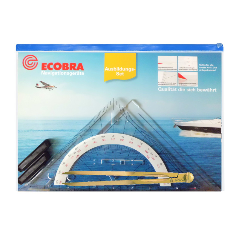 ecobra-ausbildungs-set-marinezirkel-705800-kurs-und-anlegedreieck image 1