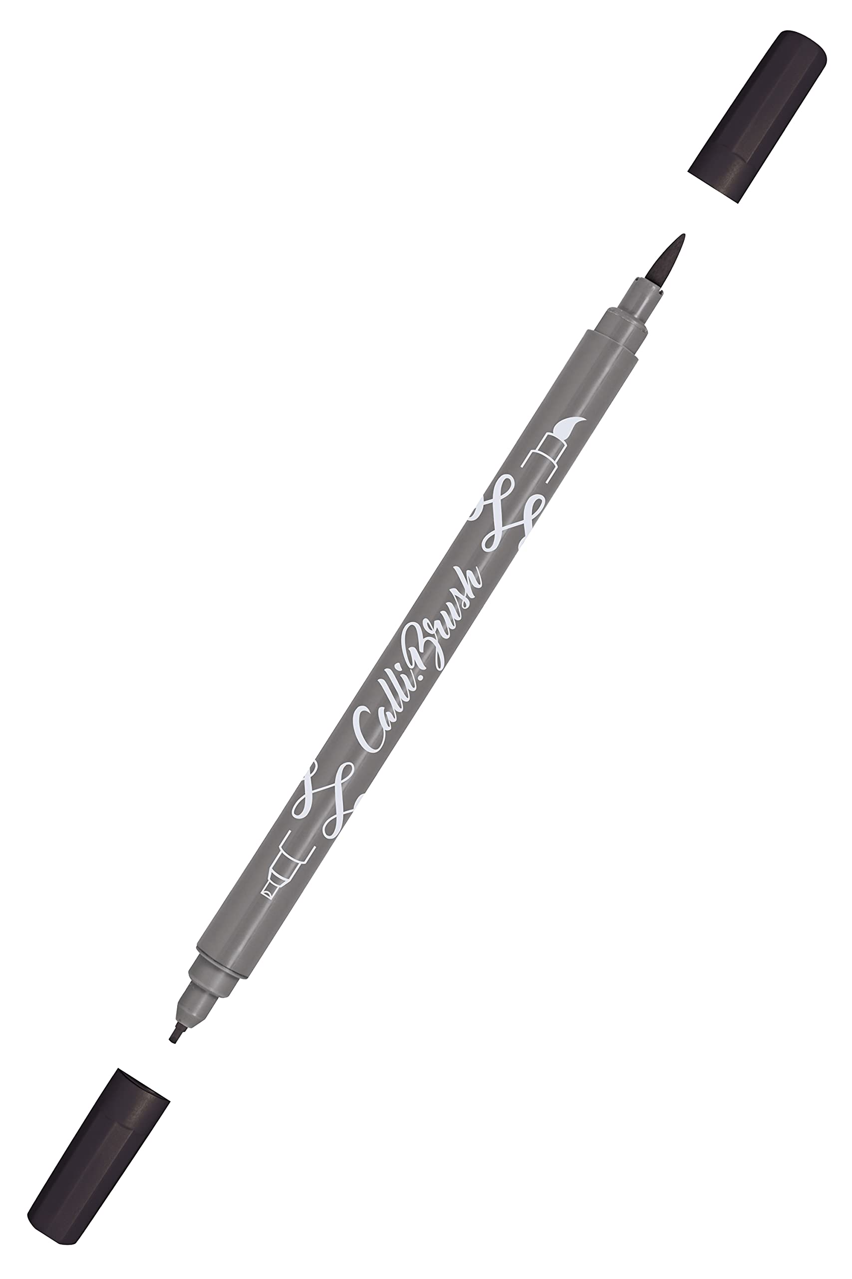 online-calli-brush-pen-19052-6-double-tip-schwarz-handlettering-brush-pen image 1