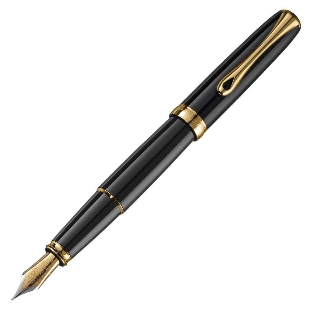 diplomat-f-llhalter-excellence-a2-lack-schwarz-vergoldet-feder-fein image 2