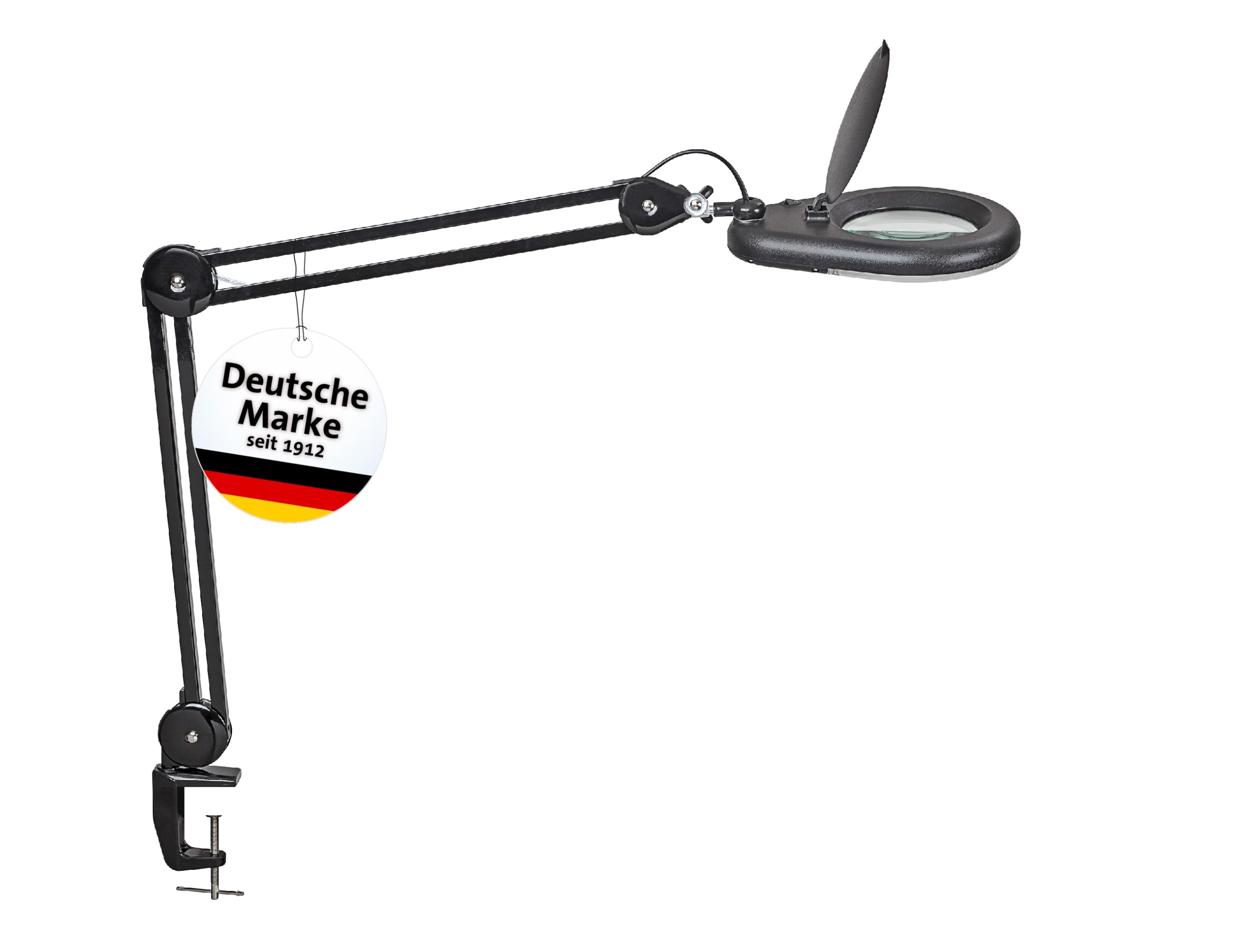 maul-maulviso-led-lupenlampe-wei-mit-tischklemme-echtglas image 7