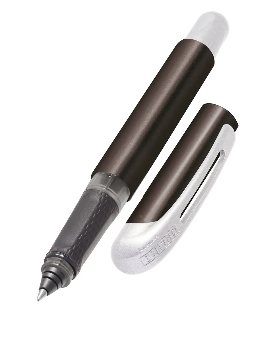 online-college-rollerball-metallic-black-ergonomischer-tintenroller image 1