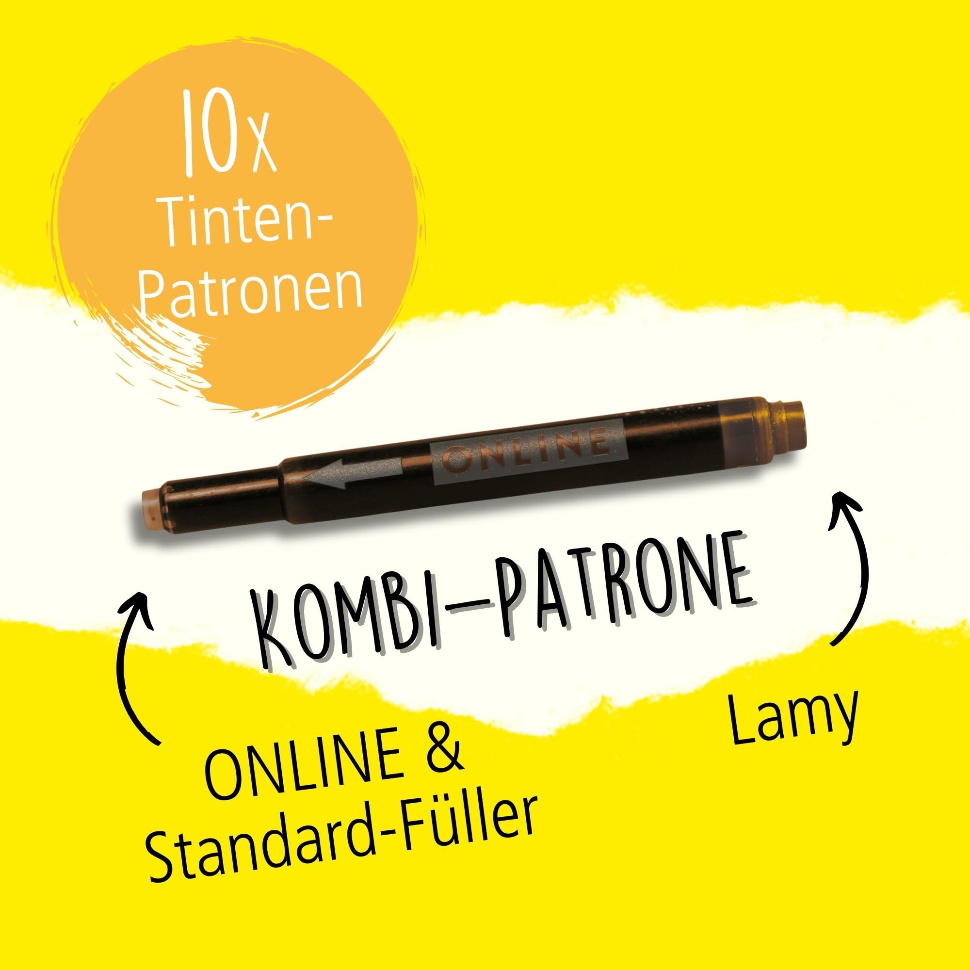 online-golden-yellow-kombi-tintenpatronen-goldschimmer-10er-pack image 2