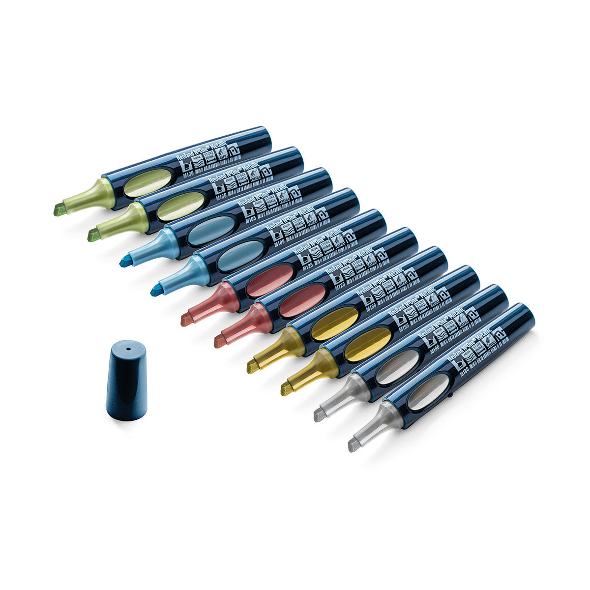 neuland-no-one-metallic-keilspitze-2-6-mm-10er-farb-set image 1
