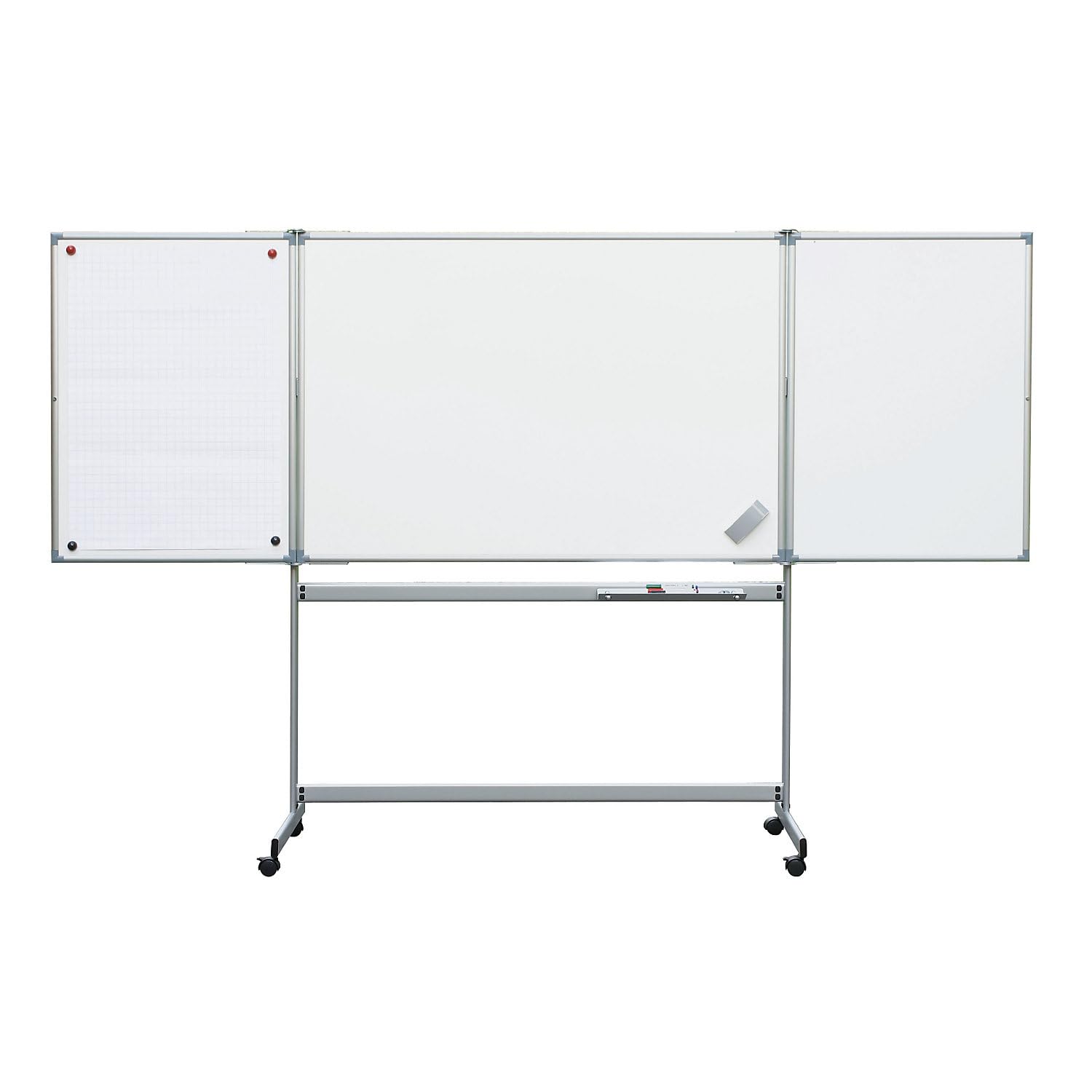 maul-maulpro-whiteboard-mobil-klappbar-wei-150x100-cm-auf-rollen-6-qm image 1