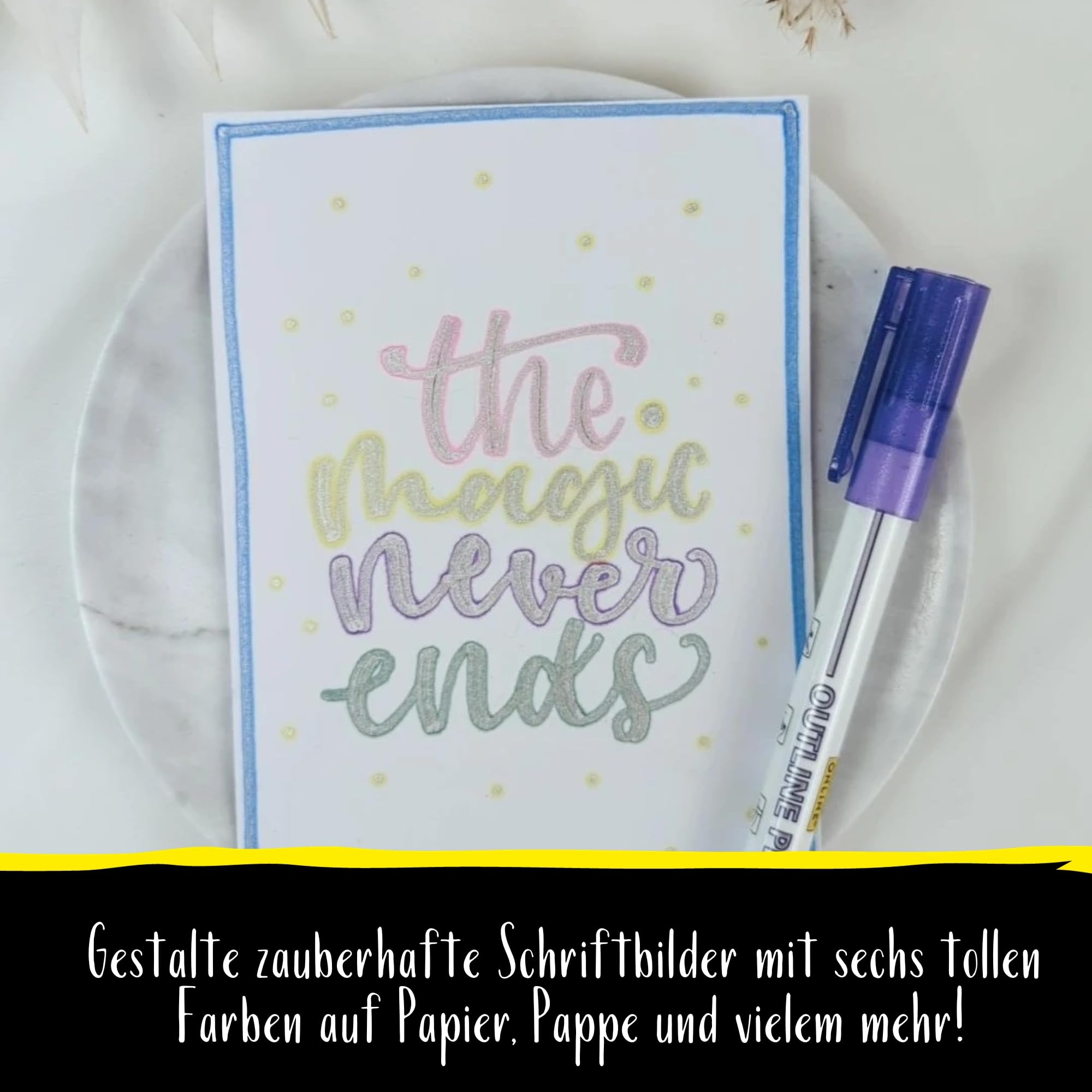 online-outline-pens-glitzerstifte-metallic-6-farben image 4