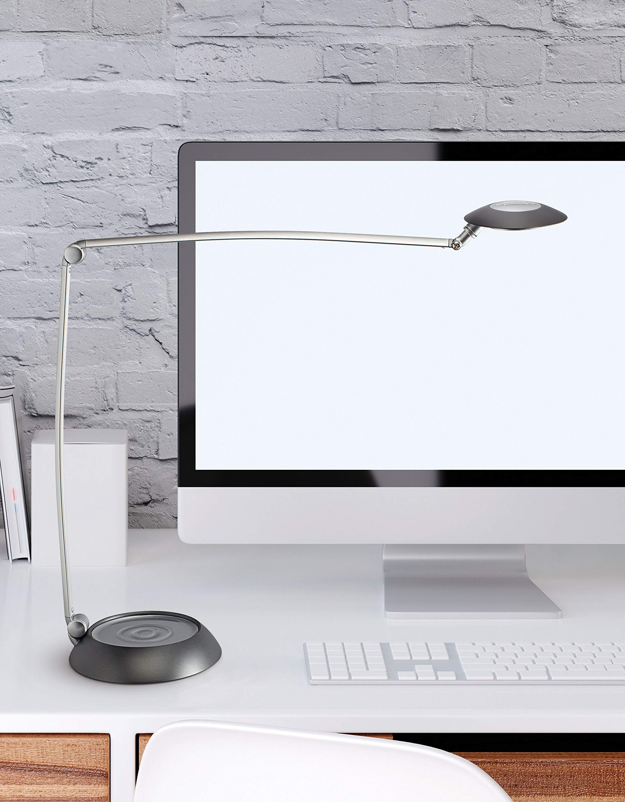 maul-maulspace-led-schreibtischlampe-silber-dimmbar-standfu image 2