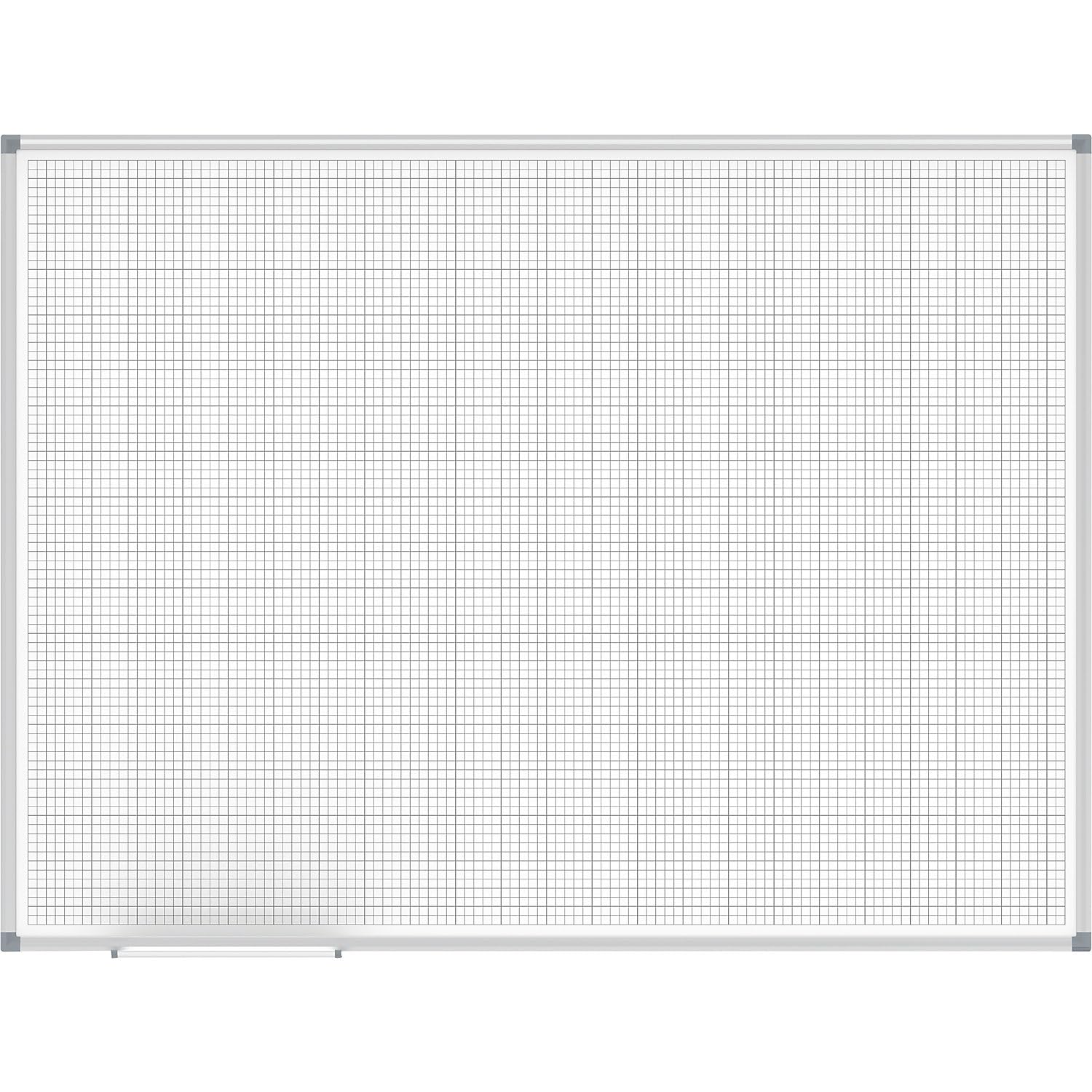 maulstandard-whiteboard-90-x-120-cm-wei-mit-alurahmen-und-rasterdruck image 1
