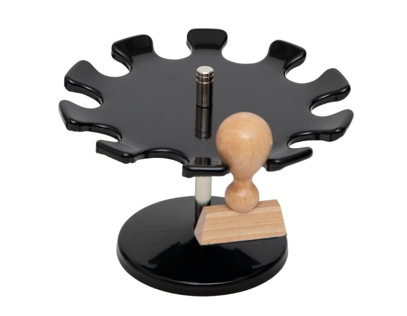 maul-maulstandard-stempeltr-ger-rund-schwarz-metall-360-grad image 2
