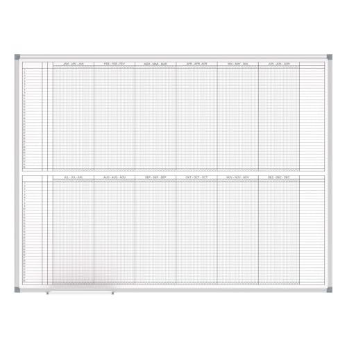 maul-jahresplaner-maulstandard-wei-90-x-120-cm-alurahmen-wandmontage image 5