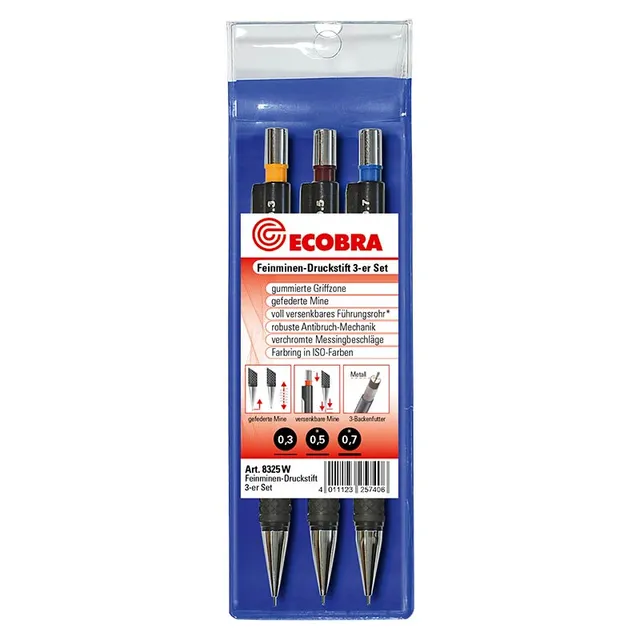 ecobra-feinminen-druckstift-3er-set-0-3-0-5-0-7-mm-top-modell image 1