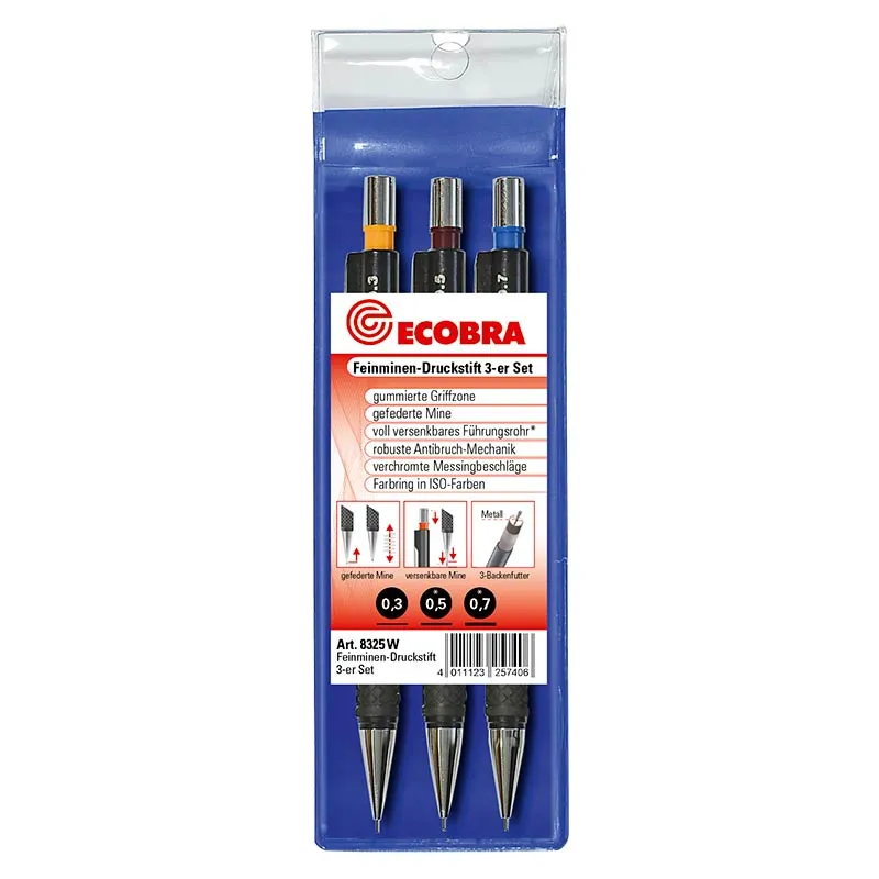 ecobra-feinminen-druckstift-3er-set-0-3-0-5-0-7-mm-top-modell image 1