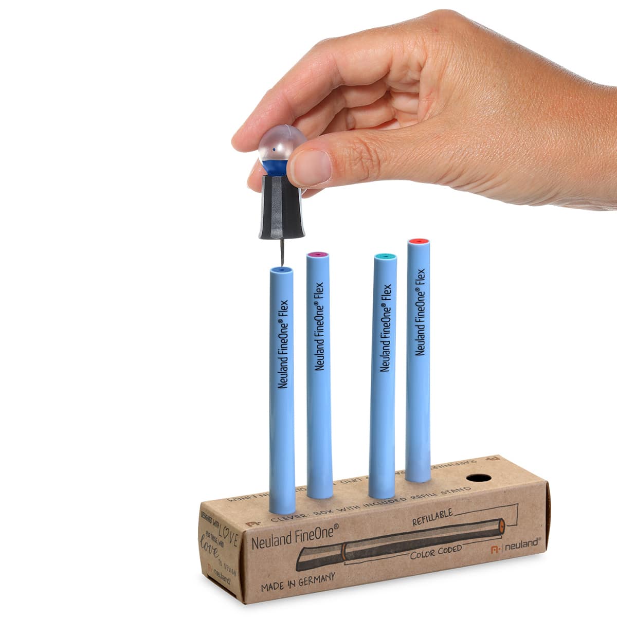 neuland-fineone-flex-marker-5er-farbset-mit-refillbox image 4