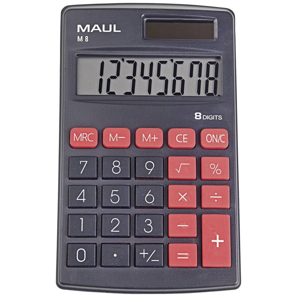 maul-taschenrechner-schwarz-m-8-kompakter-b-ro-taschenrechner-mit-8-stelligem-di image 4