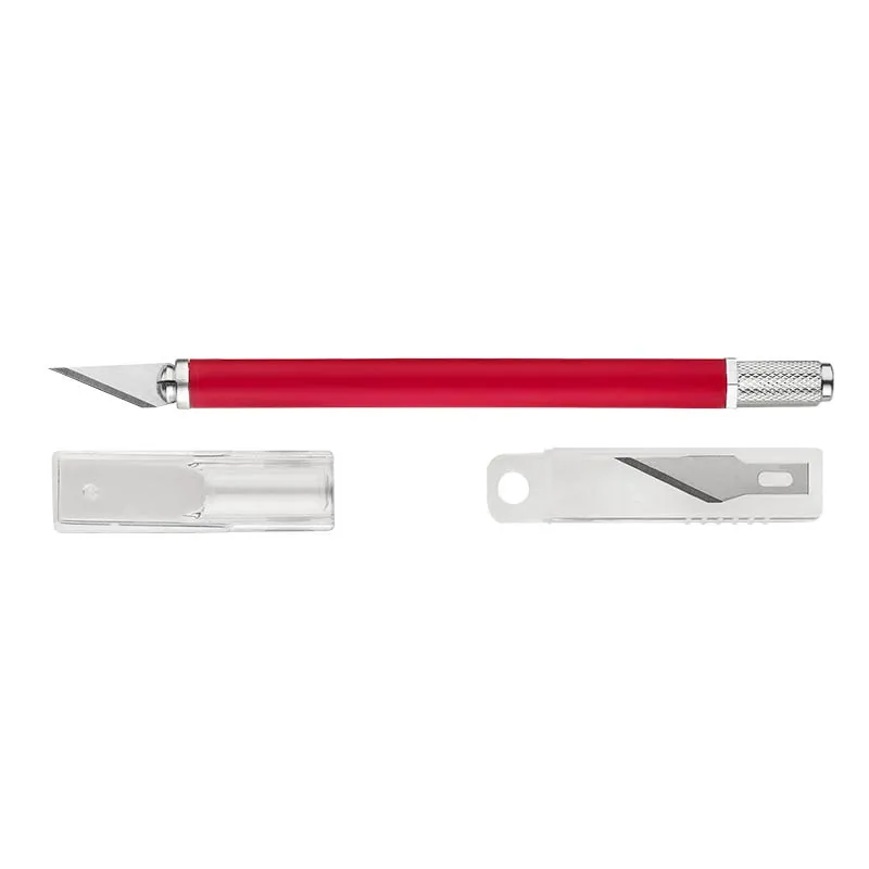 ecobra-schablonen-skalpellmesser-kunststoff-leichtmetall-mit-ersatzklinge image 1