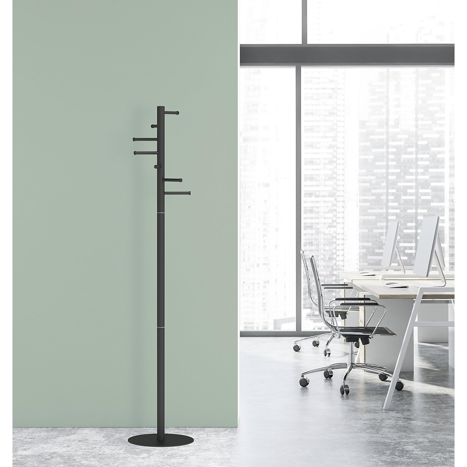 maul-garderobenst-nder-maulcaurus-standgarderobe-schwarz image 2