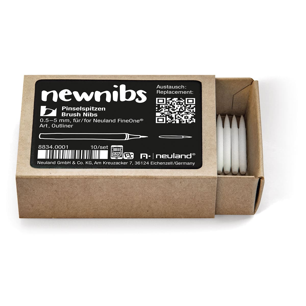 neuland-fineone-art-ersatzspitzen-pinselspitze-0-5-5-mm-10er-set image 2