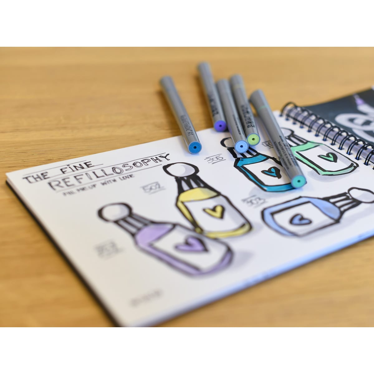 neuland-fineone-art-pinselspitze-0-5-5-mm-10er-farb-set-fineliner image 2