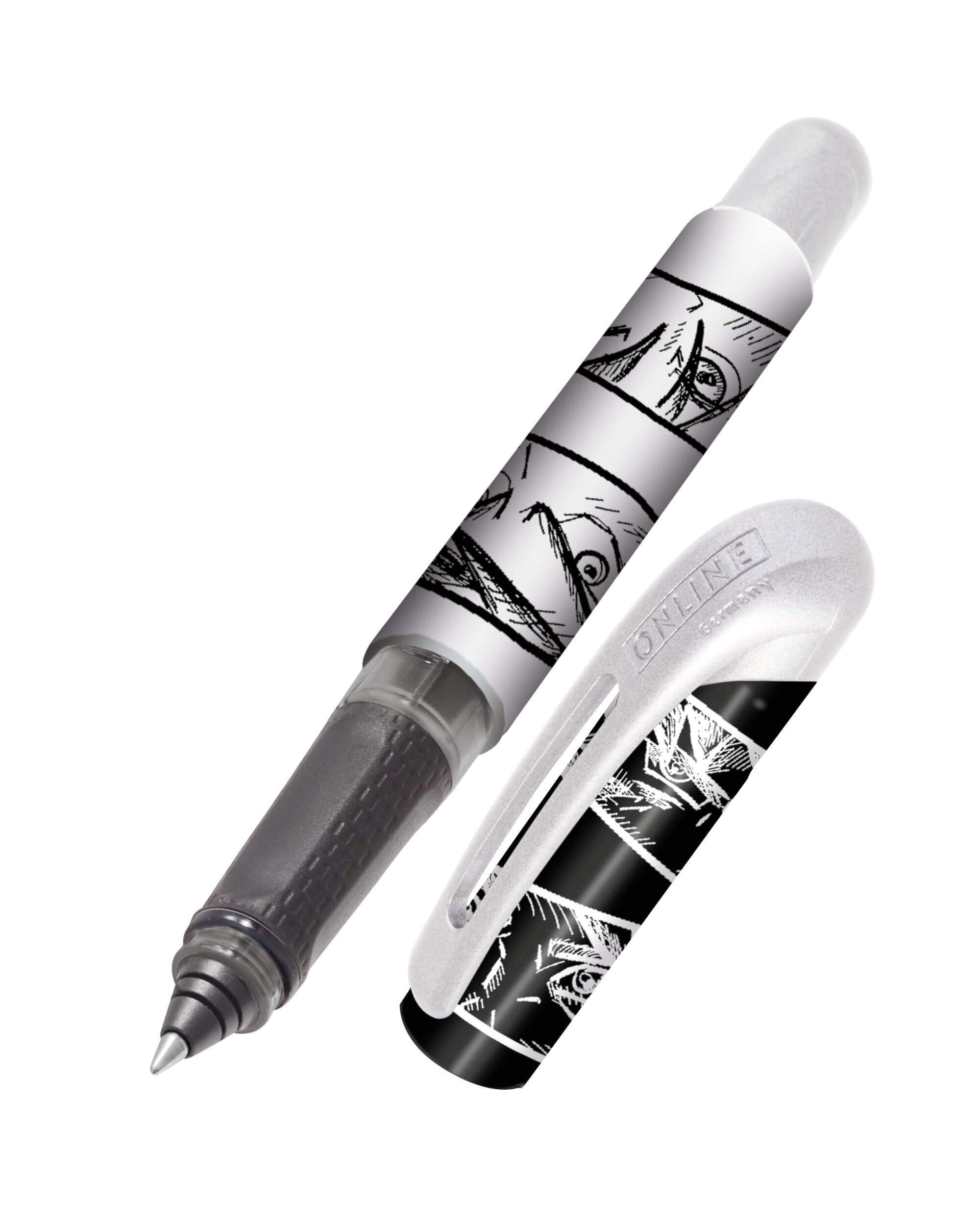 online-college-tintenroller-manga-0-5-mm-mit-patrone-blau image 1