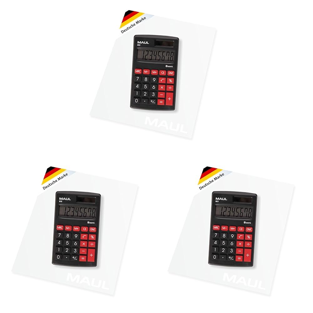 maul-taschenrechner-schwarz-m-8-kompakter-b-ro-taschenrechner-mit-8-stelligem-di image 8
