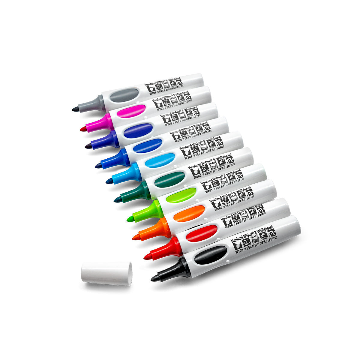 neuland-no-one-r-whiteboardmarker-rundspitze-2-4-mm-10er-farb-set image 2