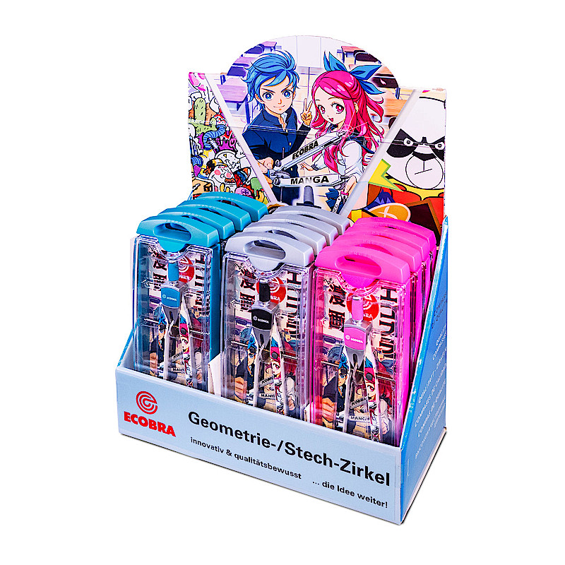 ecobra-manga-schnellverstell-zirkel-display-12-st-ck-3d-effekt image 1