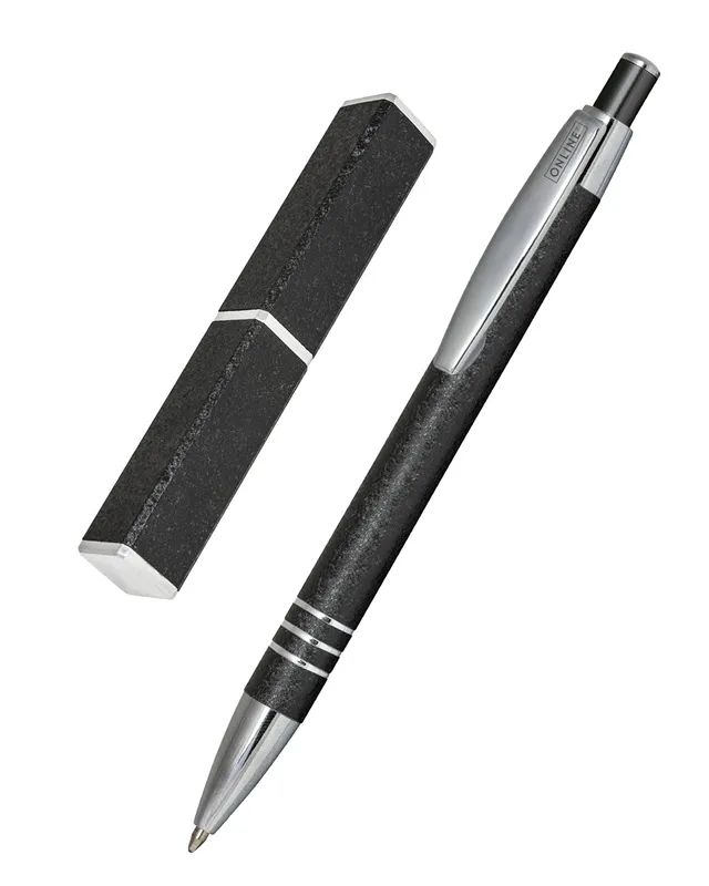online-graphite-kugelschreiber-aluminium-schwarz-druckkugelschreiber-m image 1