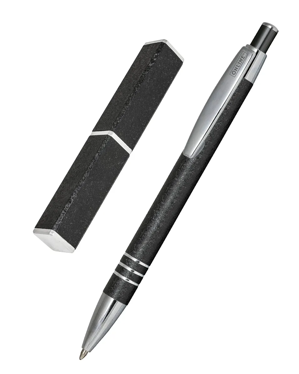 online-graphite-kugelschreiber-aluminium-schwarz-druckkugelschreiber-m image 1