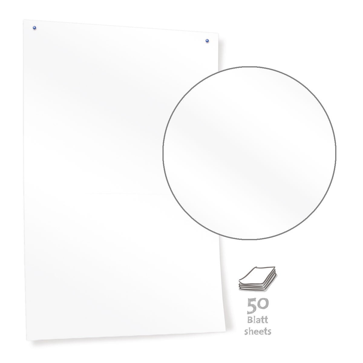 neuland-pinnwand-papier-reinwei-116-x-140-cm image 1