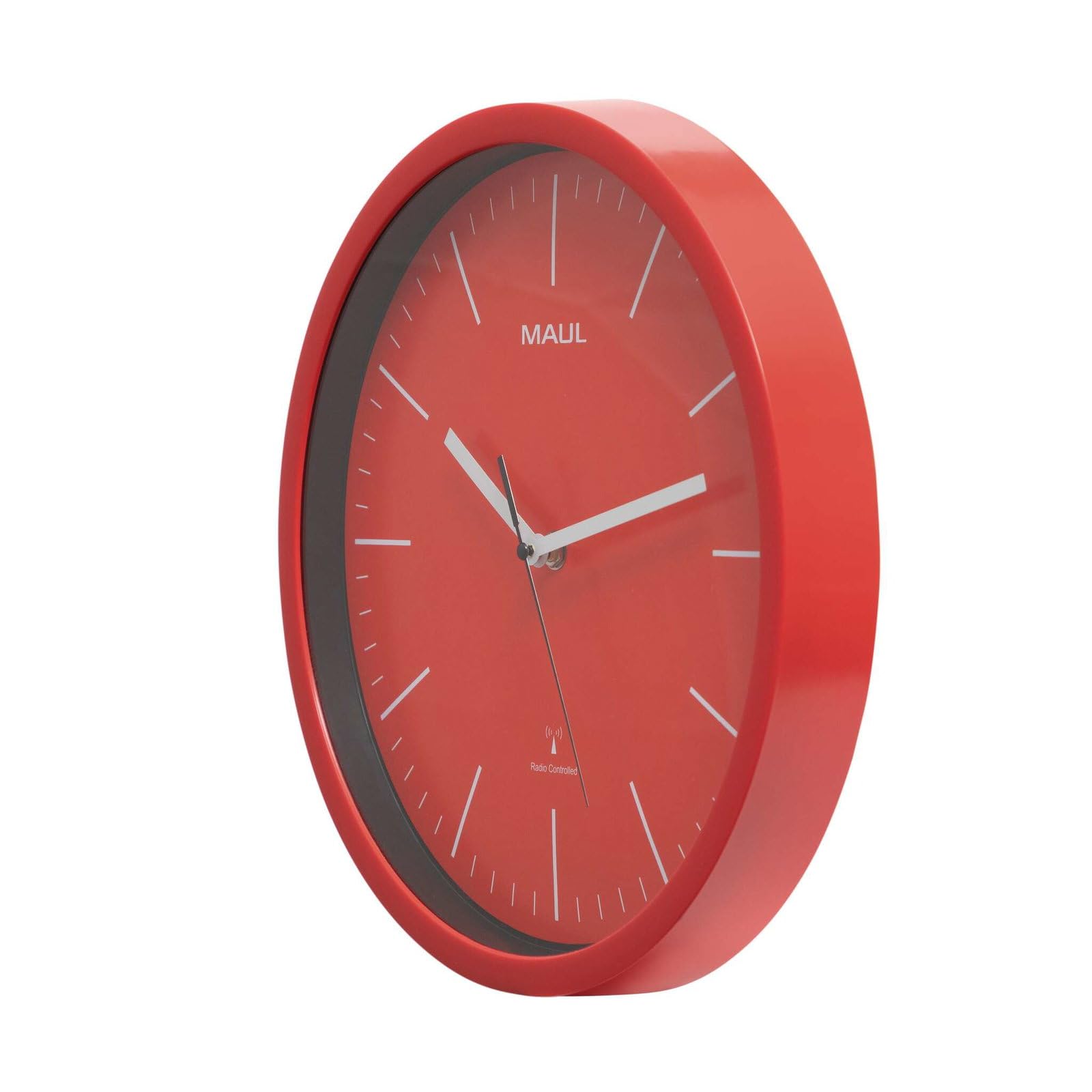 maul-wanduhr-mauljump-rot-31-cm-funk-leise-modern image 3
