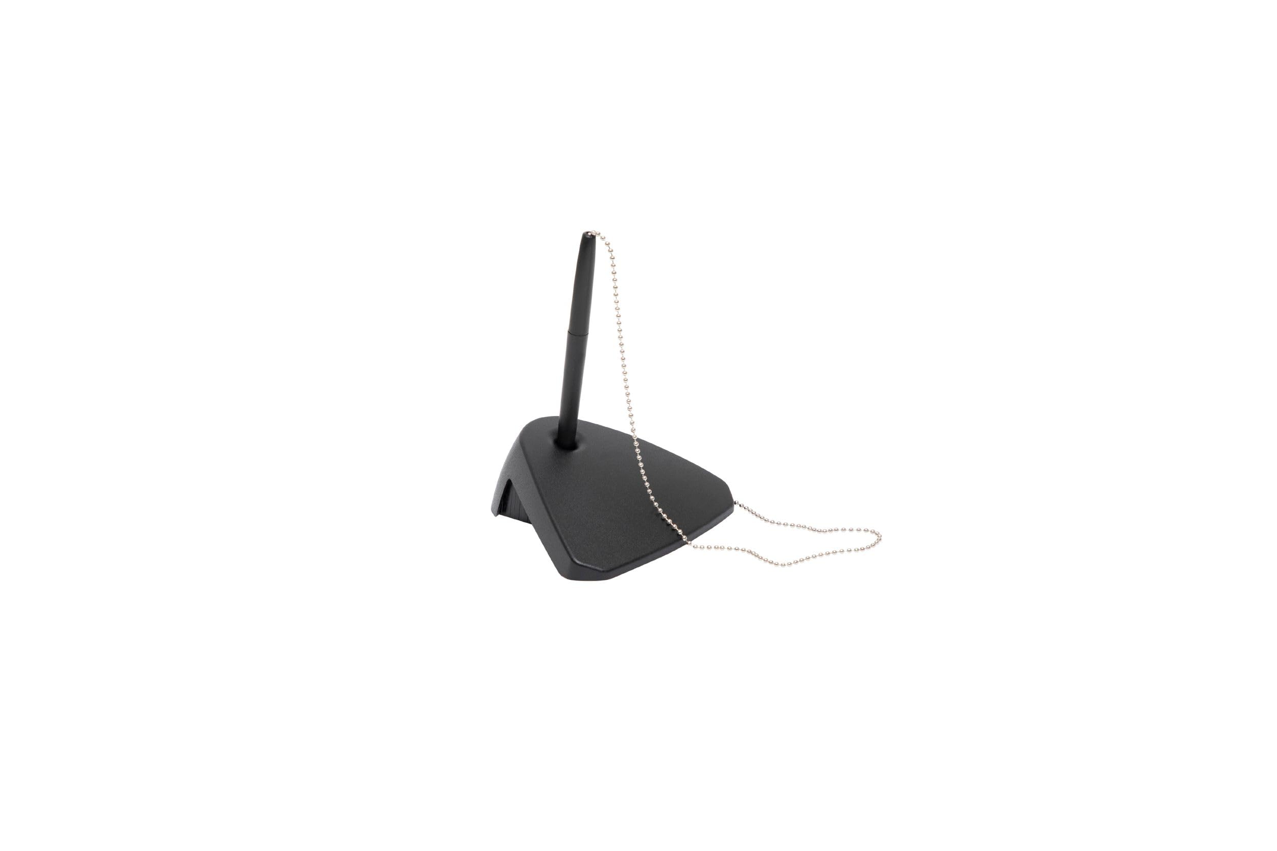 maul-modern-recycling-kugelschreiberst-nder-blau-freistehend-mit-40-cm-kugelkett image 4