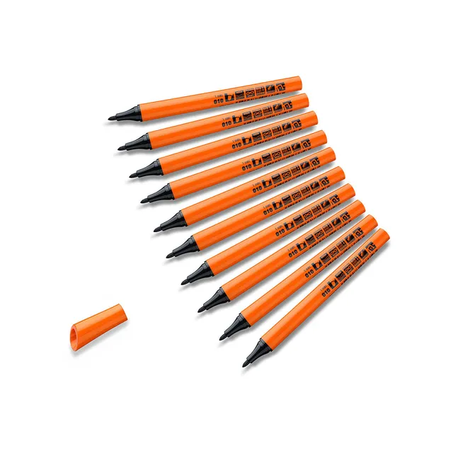 neuland-fineone-outliner-rundspitze-1-mm-10er-set-schwarz image 1