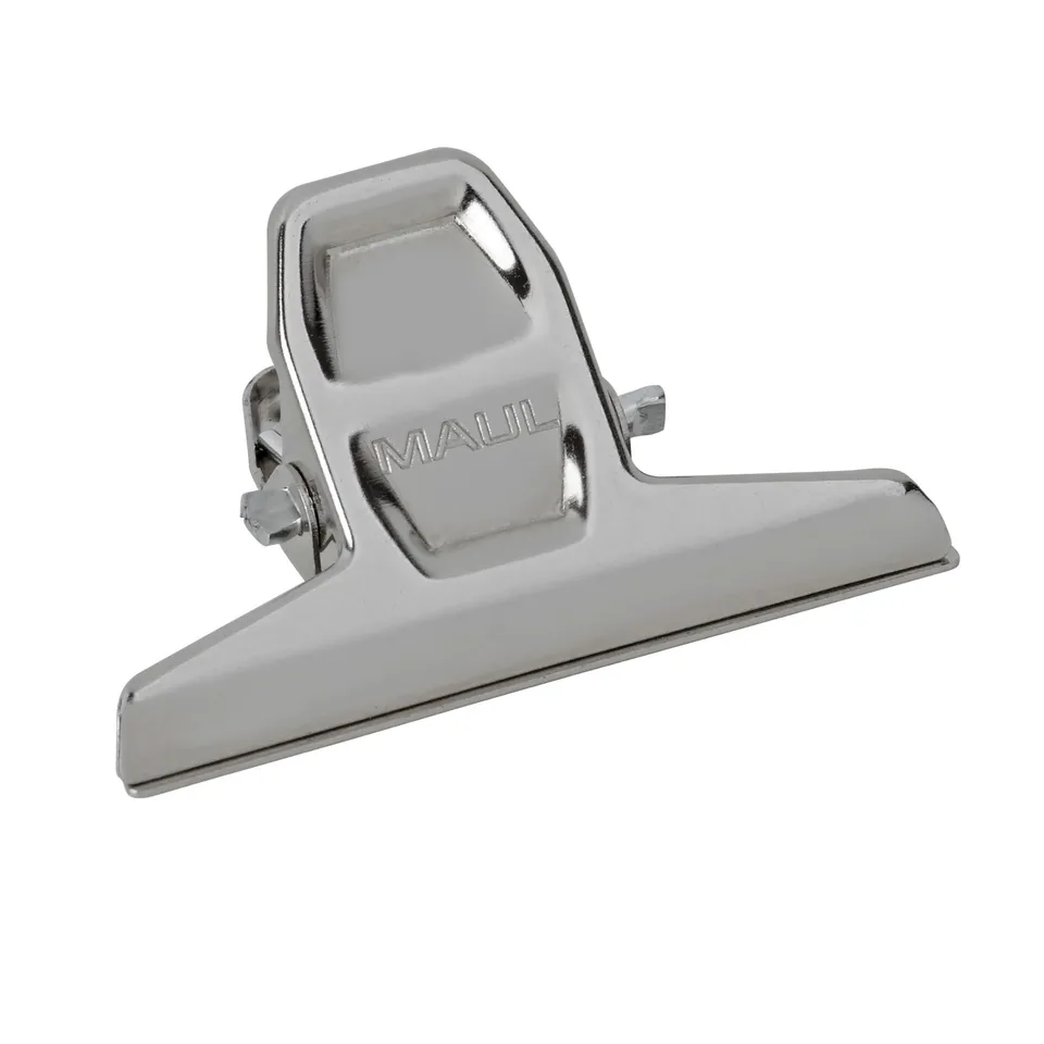 maulpro-papierklemmer-silber-stahl-55-mm-2er-set-f-r-120-blatt image 1