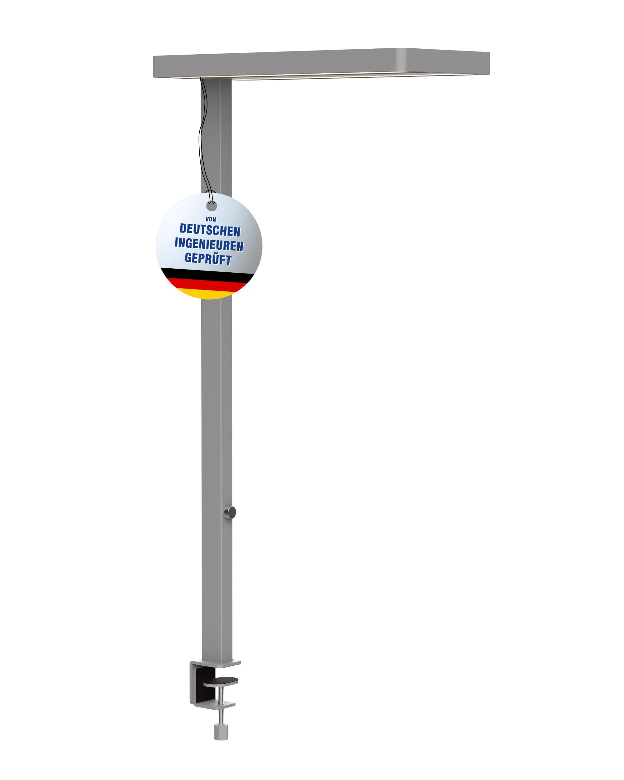 maul-mauljaval-led-schreibtischlampe-silber-dimmbar-mit-tischklemme image 1