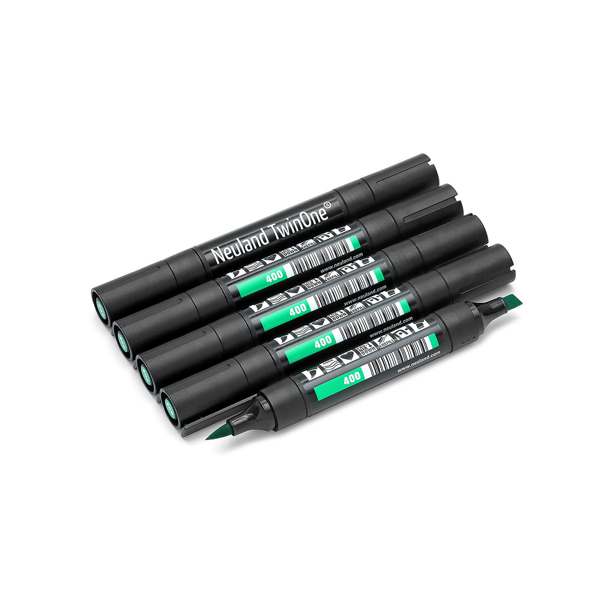 neuland-twinone-keil-und-pinselspitze-marker-5er-set image 3