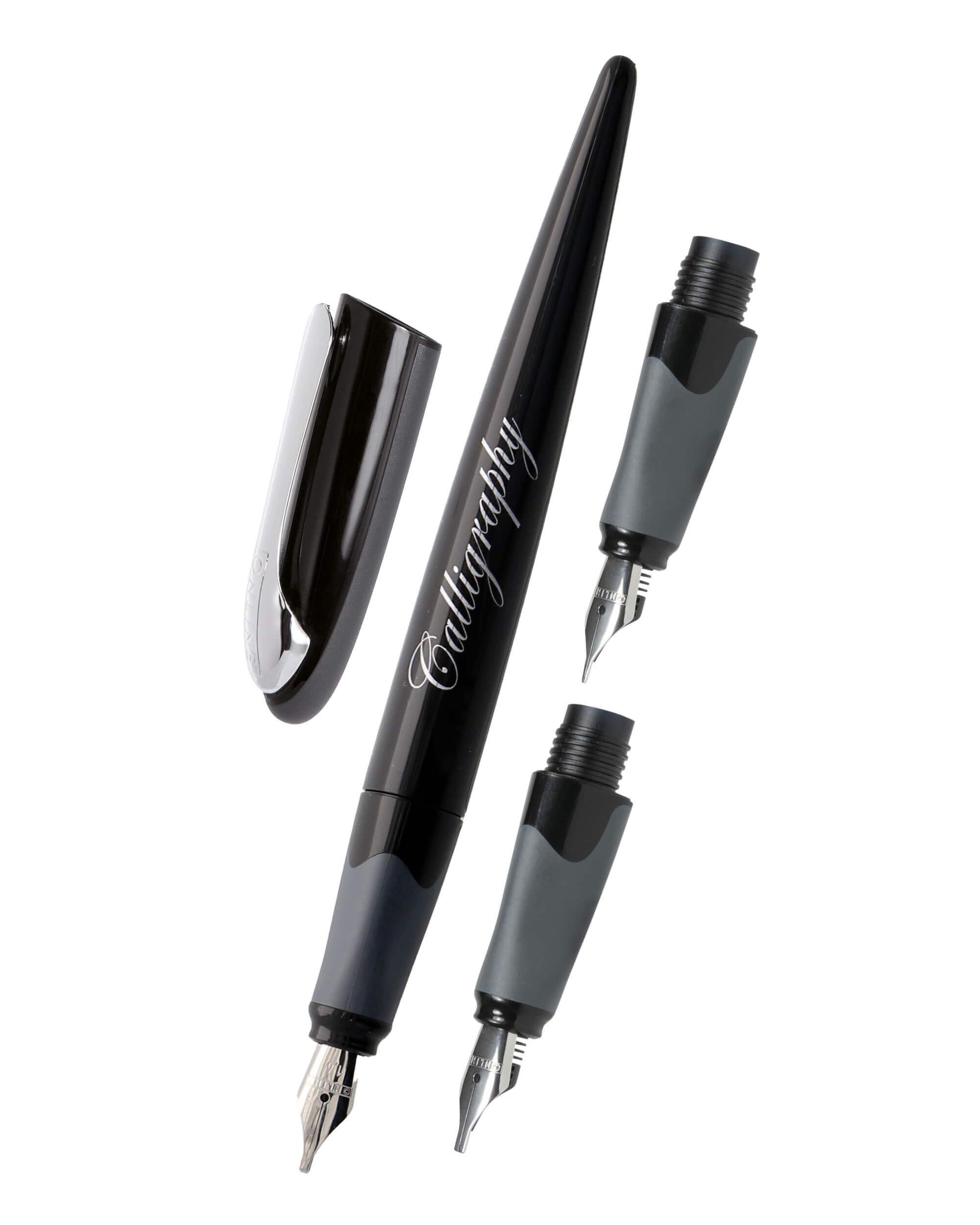 online-air-kalligraphie-set-schwarz-mit-3-federn-0-8-1-4-1-8-mm image 1