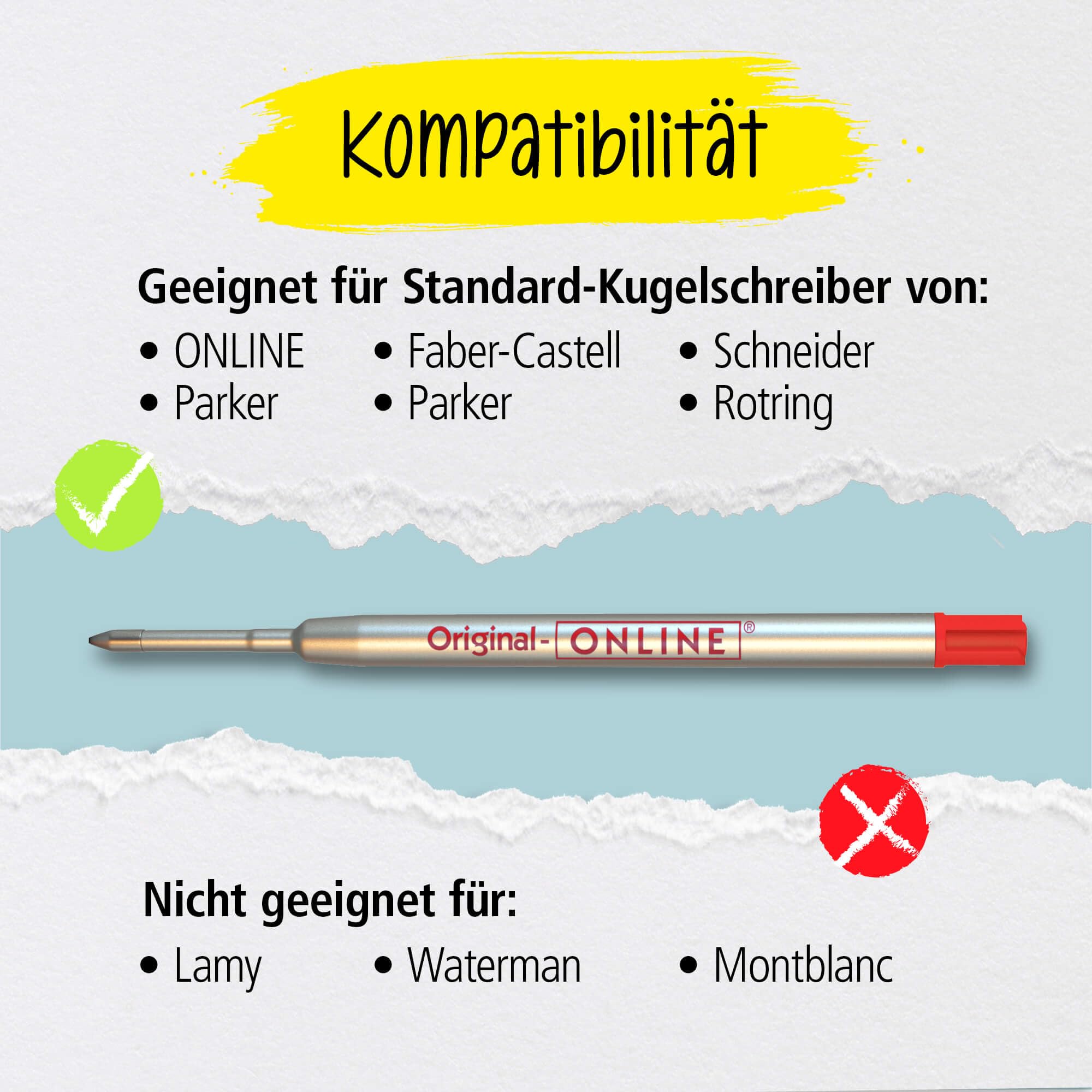 online-g2-gro-raum-kugelschreibermine-m-rot-dokumentenecht image 5