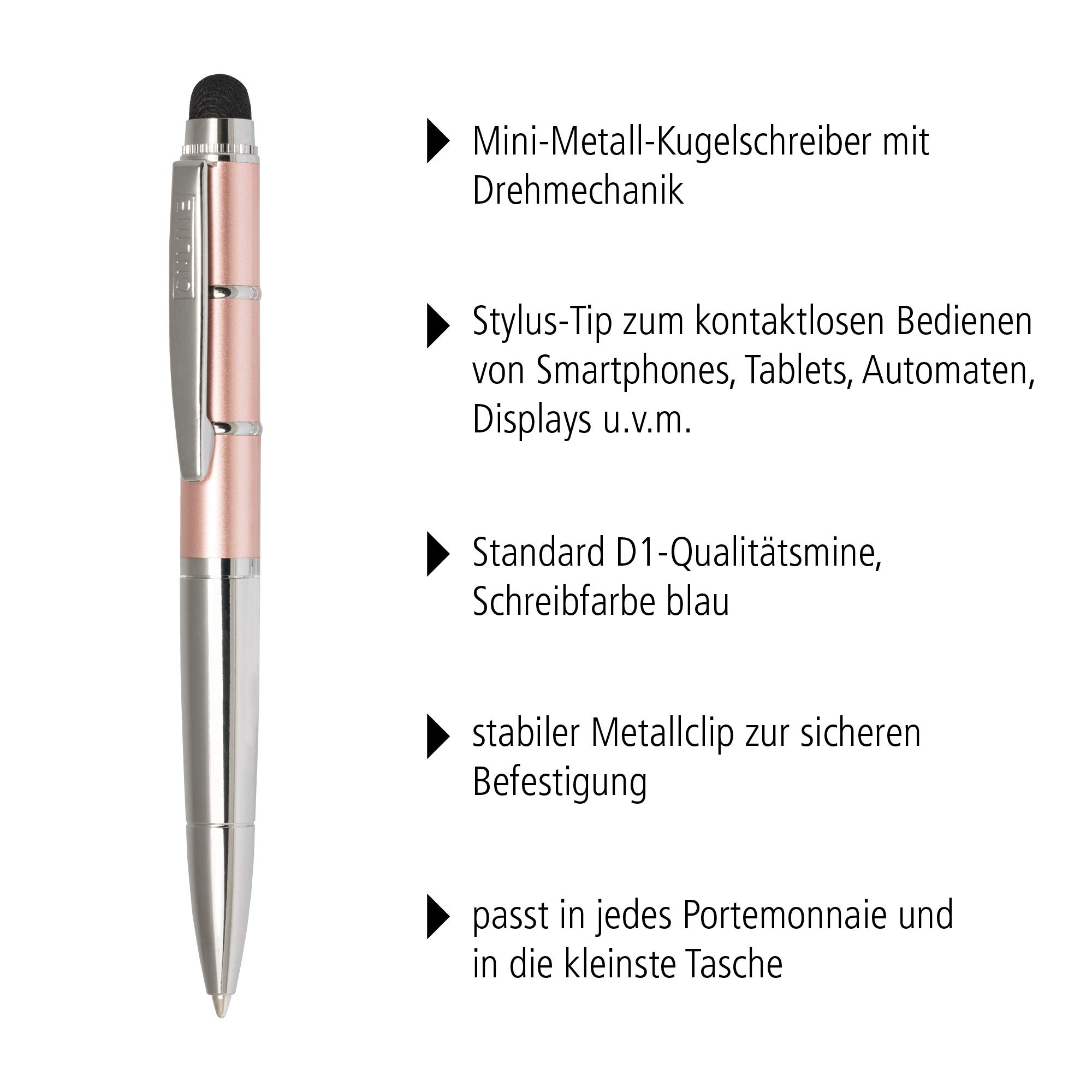 online-piccolo-stylus-rosegold-2-in-1-drehkugelschreiber-und-touchpen-f-r-tablet image 2