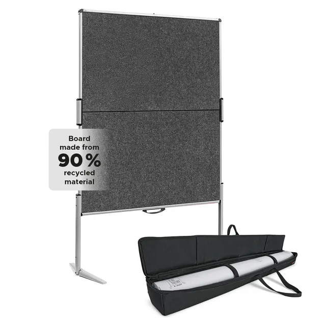 neuland-europin-mc-r-eco-pinnwand-komplett-set-faltbar-mit-papier-und-rollenhalt image 1