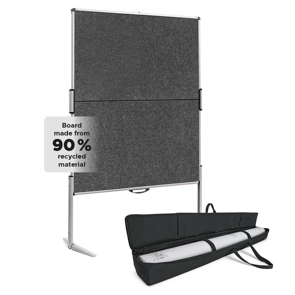 neuland-europin-mc-r-eco-pinnwand-komplett-set-faltbar-mit-papier-und-rollenhalt image 1