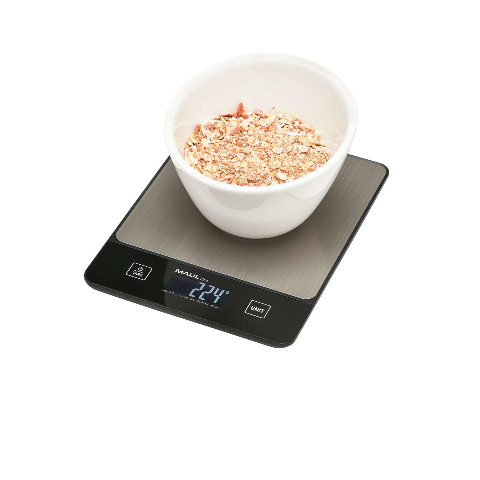 maul-maullibra-digitale-briefwaage-5-kg-schwarz-silber-kompakt image 5
