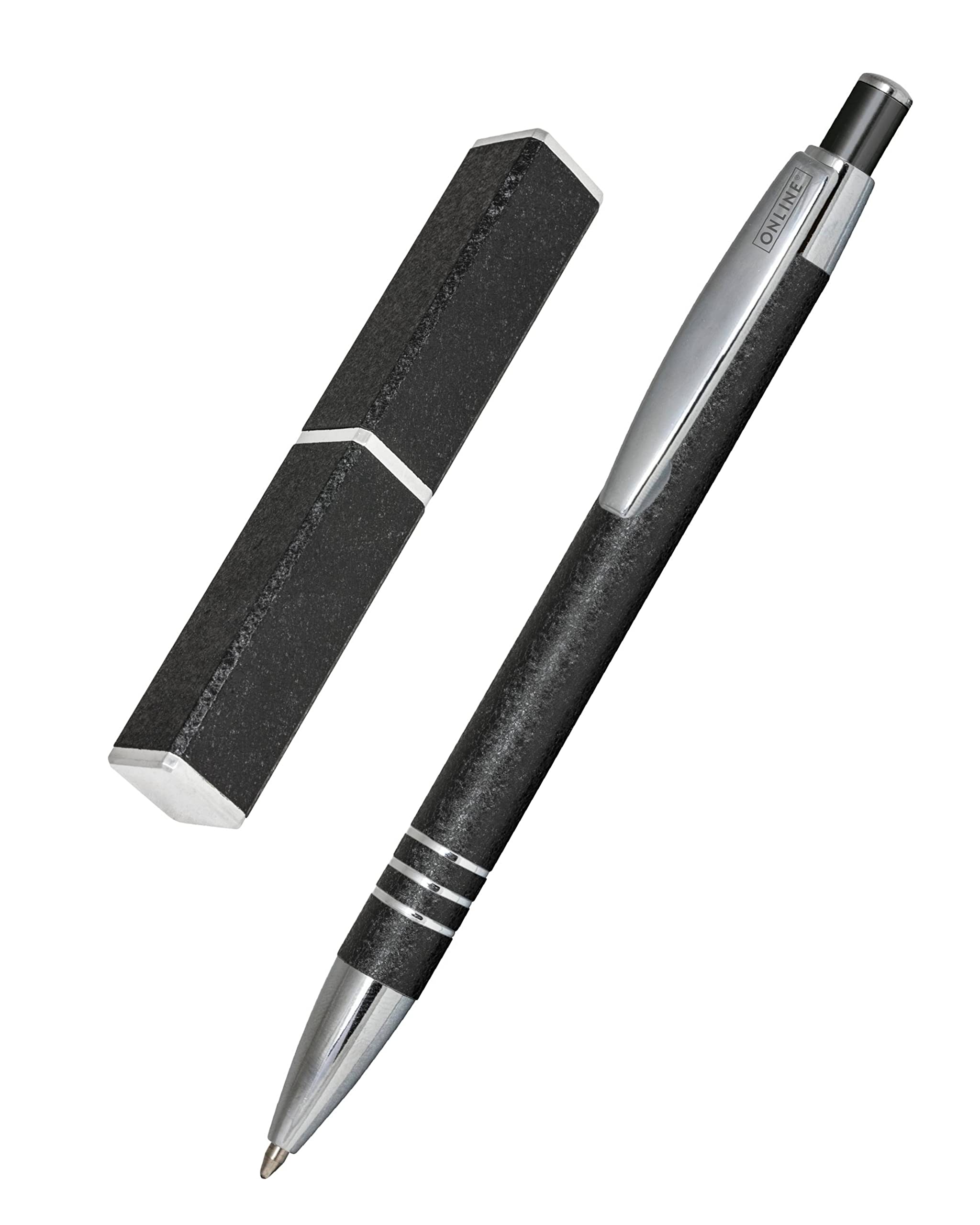 online-graphite-kugelschreiber-aluminium-schwarz-druckkugelschreiber-m image 1