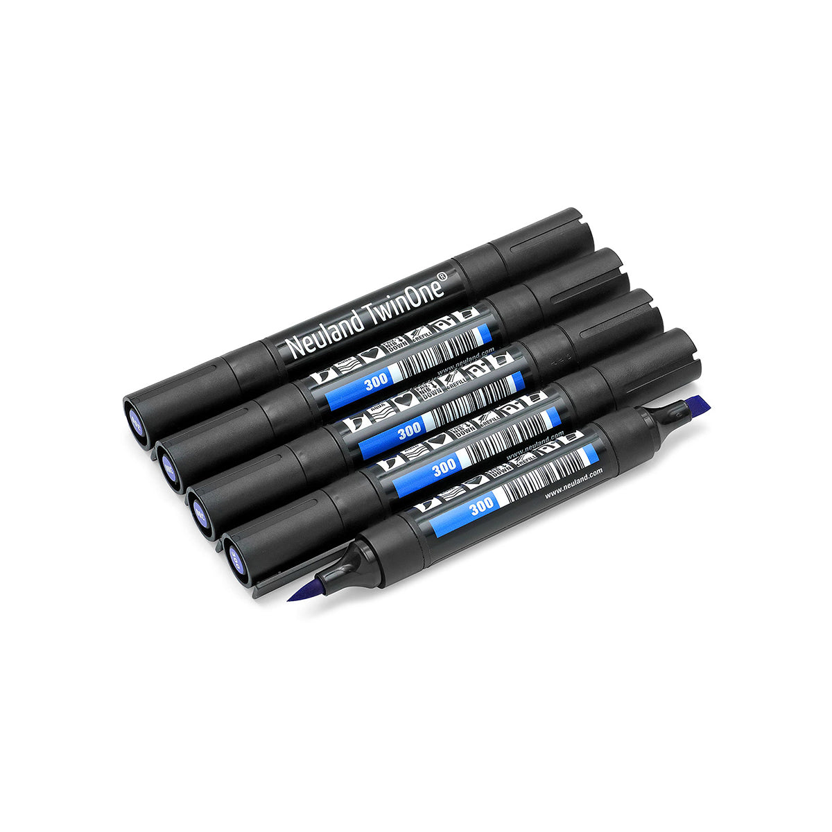 neuland-twinone-keil-und-pinselspitze-marker-5er-set image 2