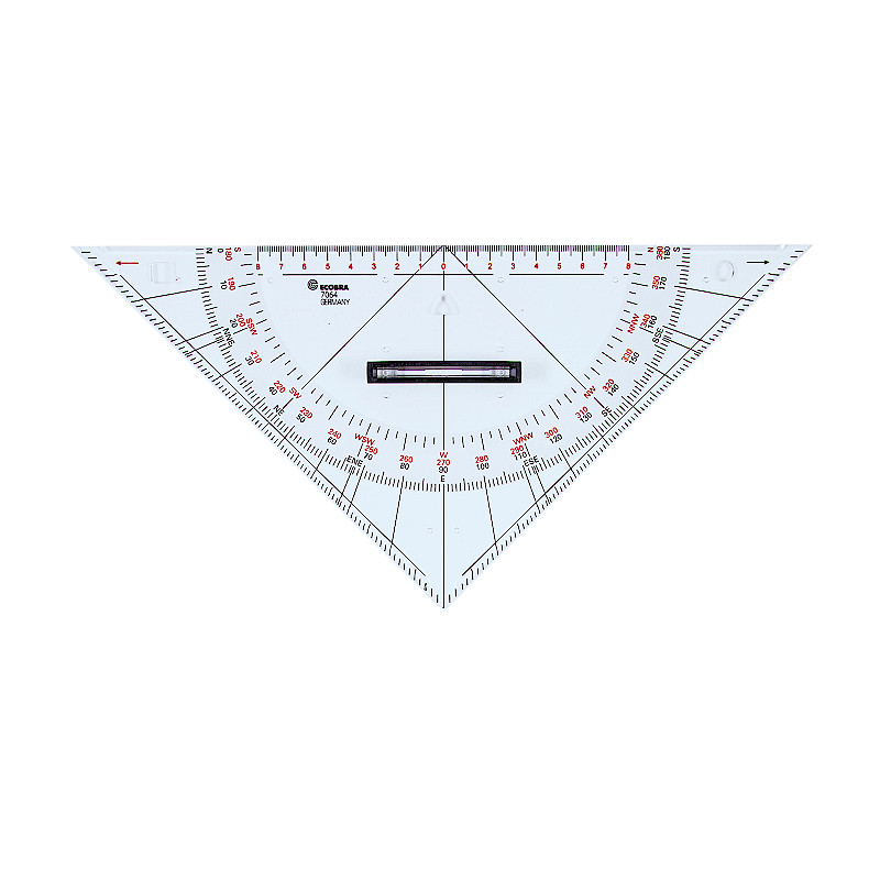 ecobra-gro-es-kursdreieck-7064-319-mm-hypotenuse-360-teilung-plexiglas-mit-griff image 1