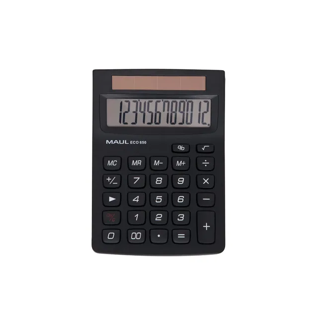 maul-tischrechner-eco-650-schwarz-12-stellig image 1