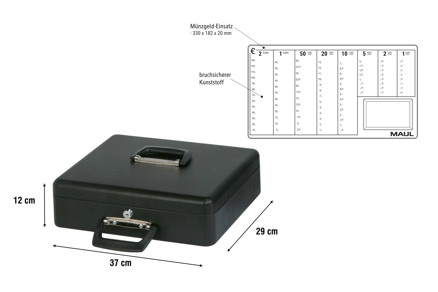 maul-geldkassette-schwarz-37x29x12-cm-mit-z-hleinsatz image 2